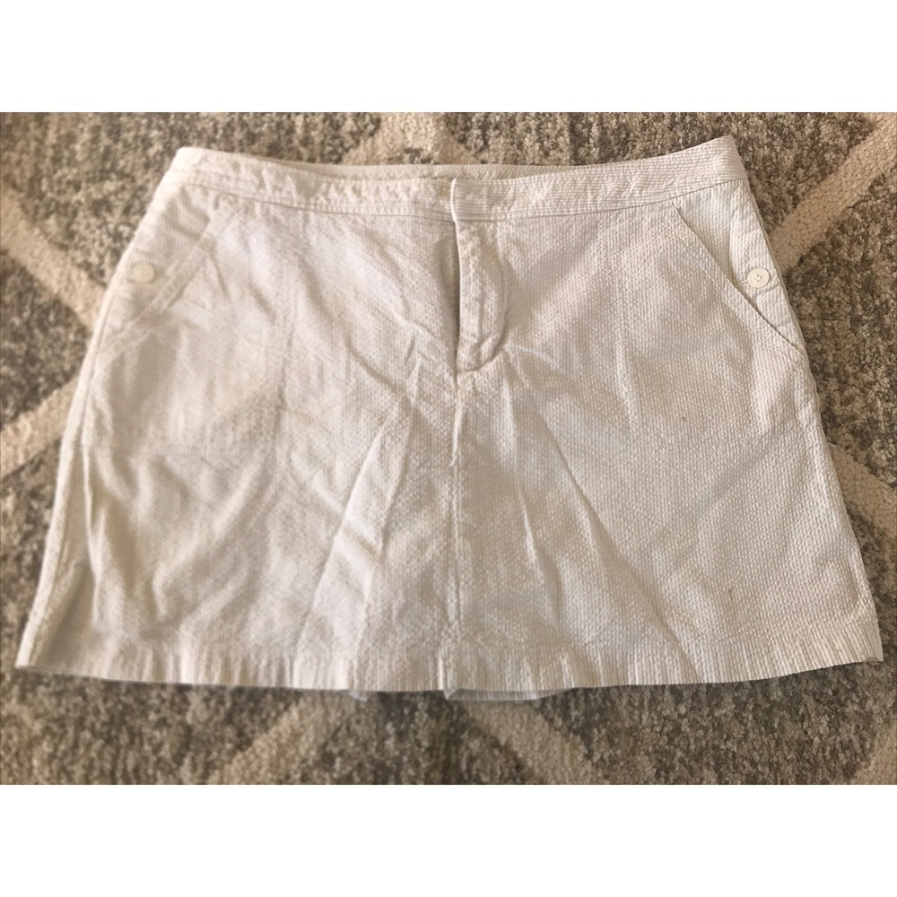 DOCKERS WOMENS SKIRT SKORT WITH BUILT SHORTS SIZE 14P (READ)